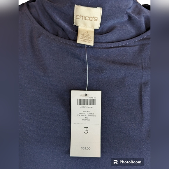 NWT - Chico's KNIT KIT Banded Top Size 3 - Picture 11 of 16